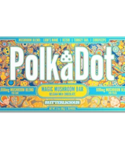 polkadot mushroom chocolate bar