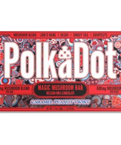 polkadot mushroom chocolate bar