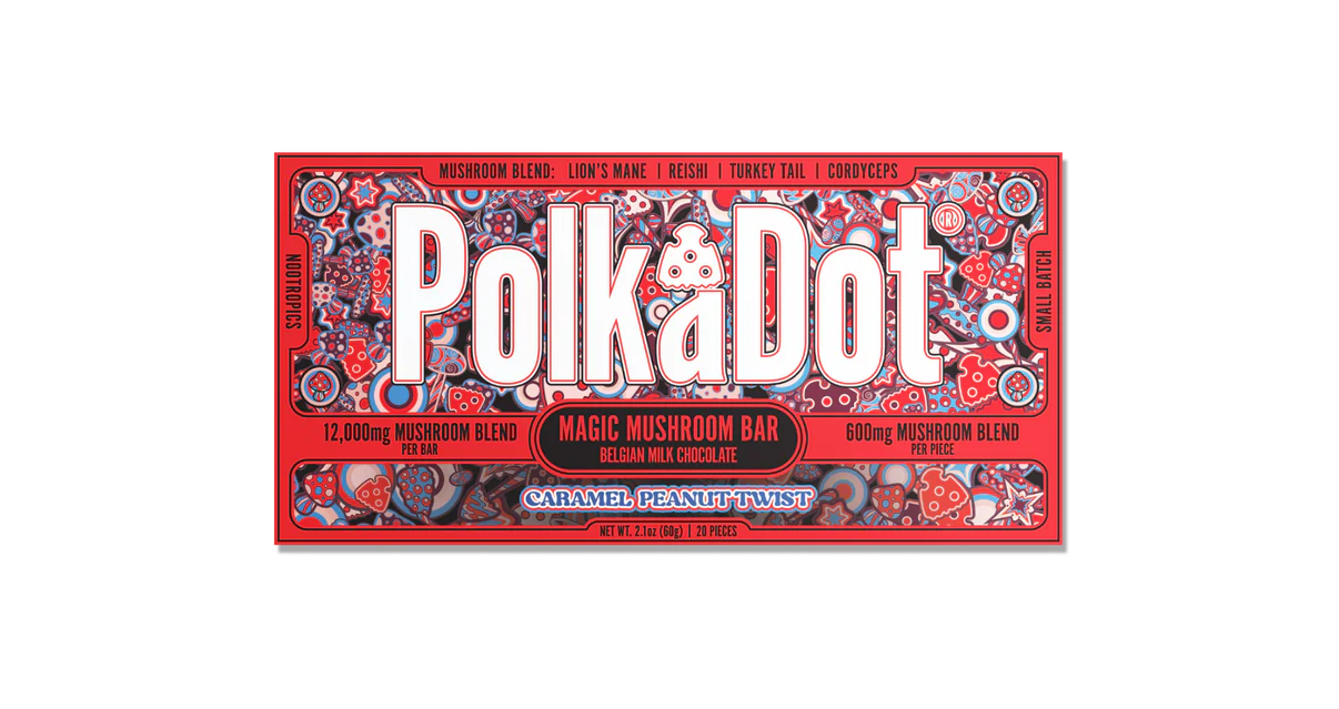 polkadot mushroom chocolate bar polkadot mushroom chocolate bar