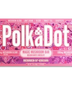 polkadot mushroom chocolate bar