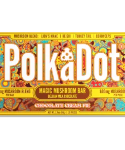 polkadot mushroom chocolate bar