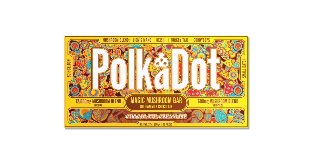 polkadot mushroom chocolate bar polkadot mushroom chocolate bar