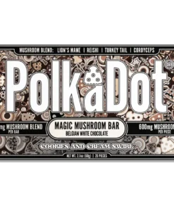 polkadot mushroom chocolate bar
