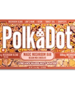 polkadot mushroom chocolate bar