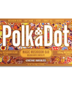 polkadot mushroom chocolate bar