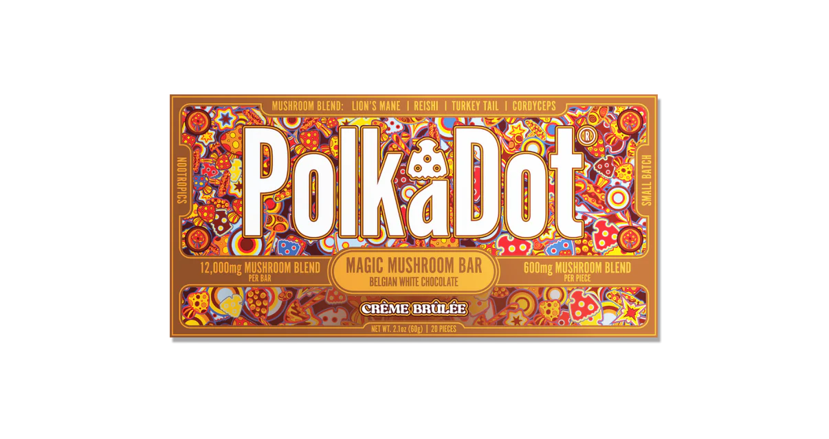 polkadot mushroom chocolate bar polkadot mushroom chocolate bar