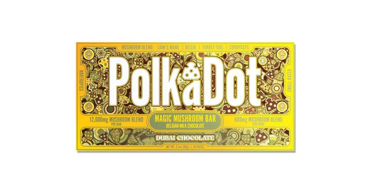 polkadot mushroom chocolate bar polkadot mushroom chocolate bar