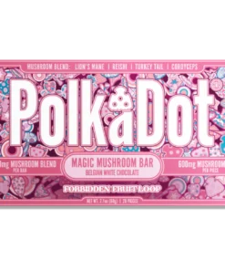polkadot mushroom chocolate bar