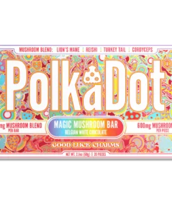 polkadot mushroom chocolate bar
