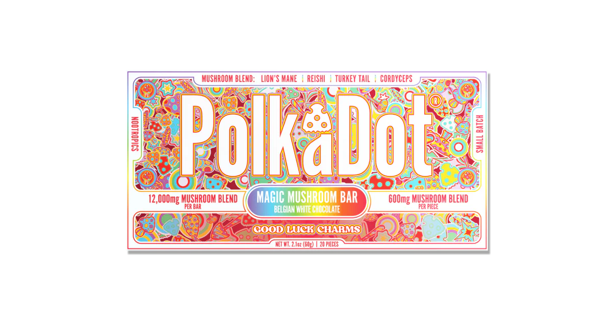 polkadot mushroom chocolate bar polkadot mushroom chocolate bar