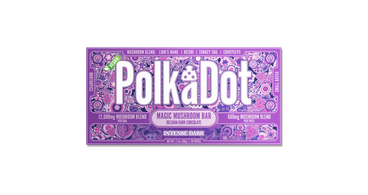 polkadot mushroom chocolate bar polkadot mushroom chocolate bar