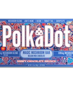 polkadot mushroom chocolate bar