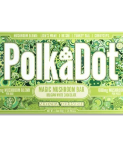 polkadot mushroom chocolate bar