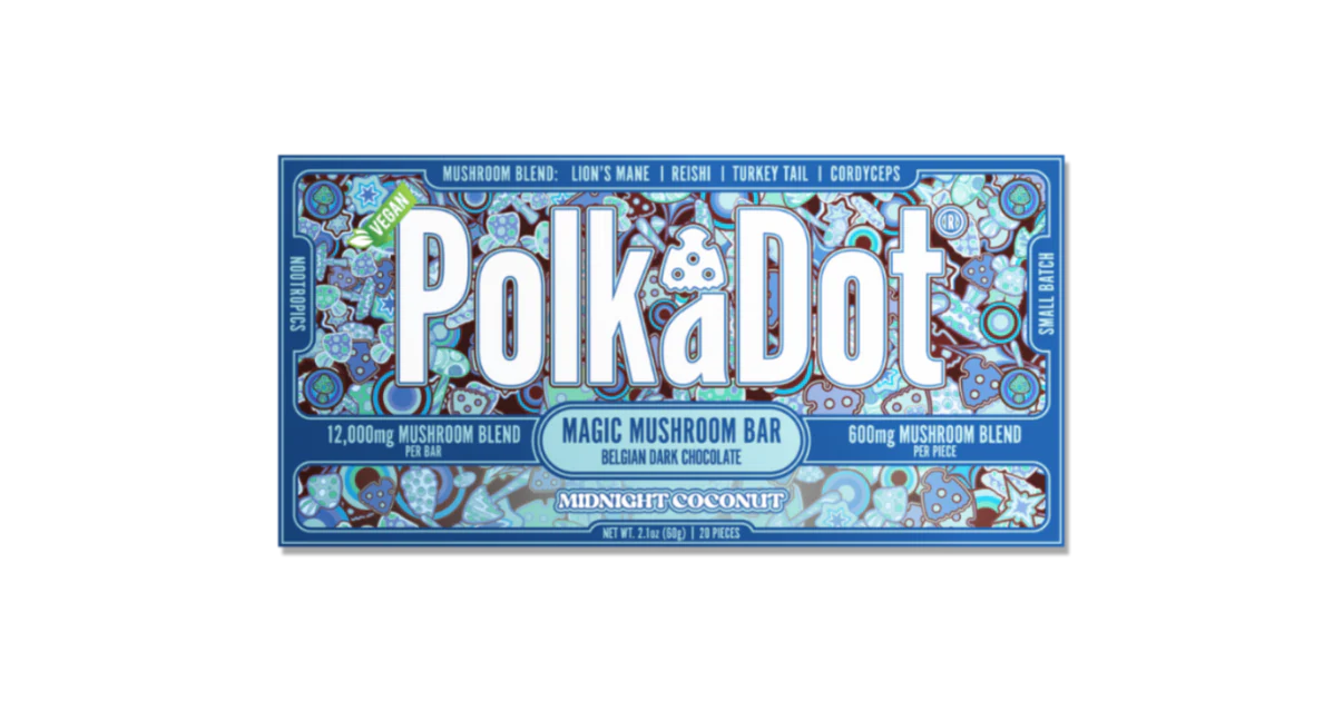 polkadot mushroom chocolate bar polkadot mushroom chocolate bar