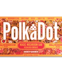polkadot mushroom chocolate bar