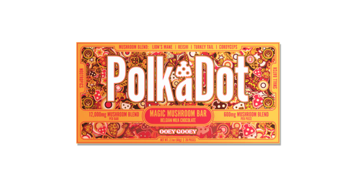 polkadot mushroom chocolate bar polkadot mushroom chocolate bar