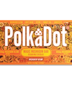 polkadot mushroom chocolate bar