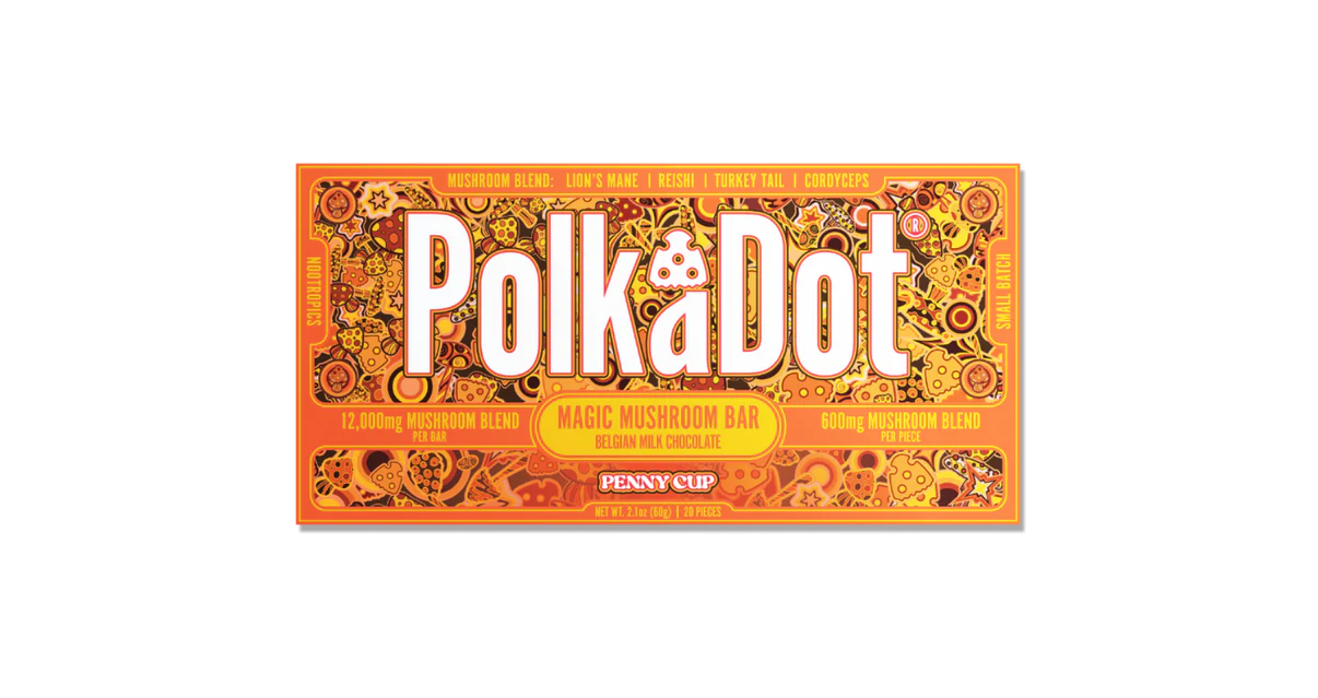 polkadot mushroom chocolate bar polkadot mushroom chocolate bar