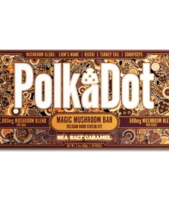 polkadot mushroom chocolate bar