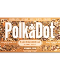 polkadot mushroom chocolate bar