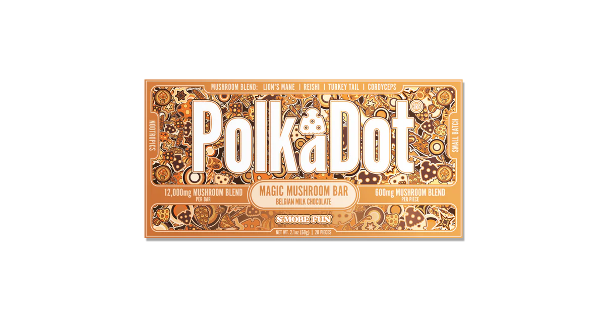 polkadot mushroom chocolate bar polkadot mushroom chocolate bar