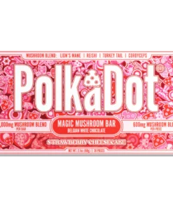polkadot mushroom chocolate bar