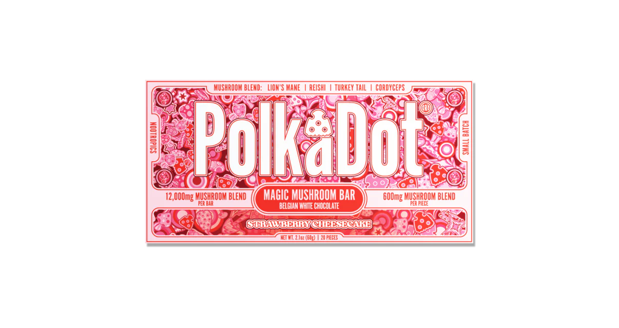 polkadot mushroom chocolate bar polkadot mushroom chocolate bar
