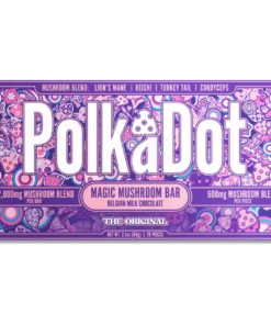 polkadot mushroom chocolate bar