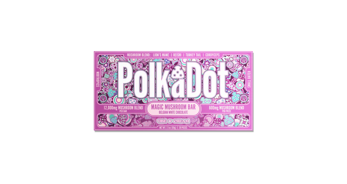 polkadot mushroom chocolate bar polkadot mushroom chocolate bar