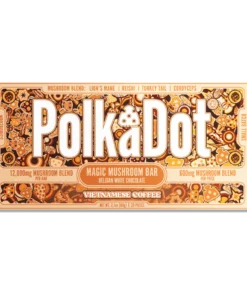 polkadot mushroom chocolate bar