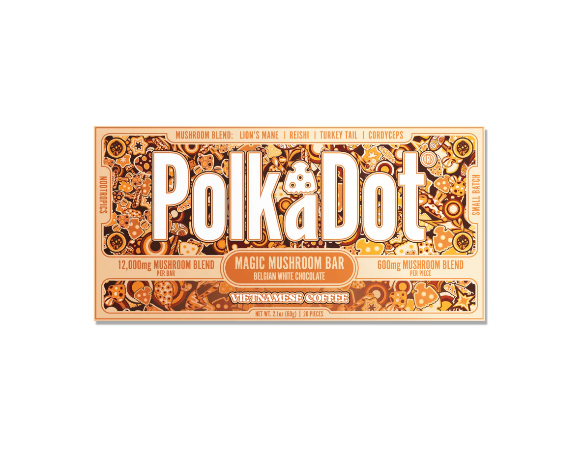 polkadot mushroom chocolate bar polkadot mushroom chocolate bar