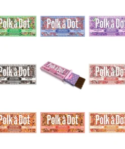 polkadot mushroom chocolate bar