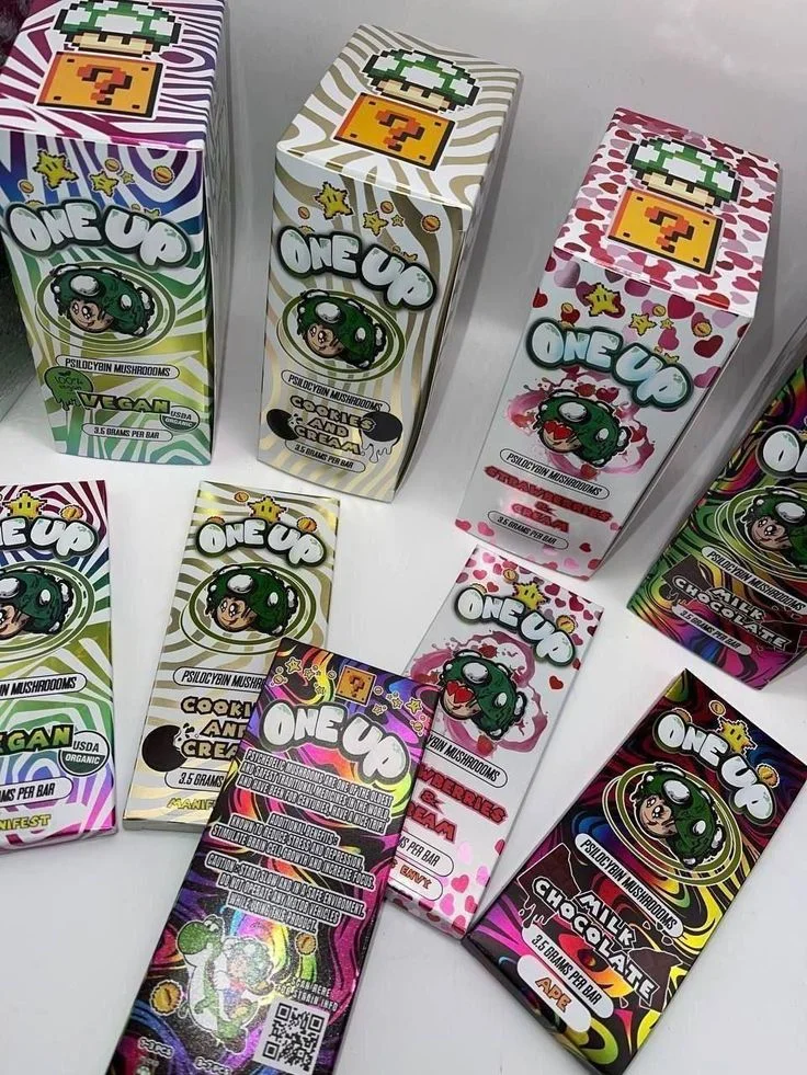 One Up Mushroom Chocolate Bars One Up Mushroom Chocolate Bars